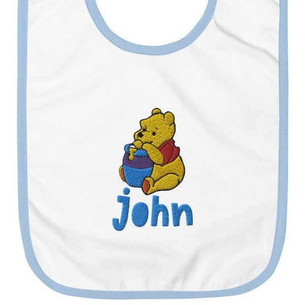 Personalized Winnie the Pooh Embroidered Baby Bib New Mom toddler baby shower by Winnie the Pooh Baby®