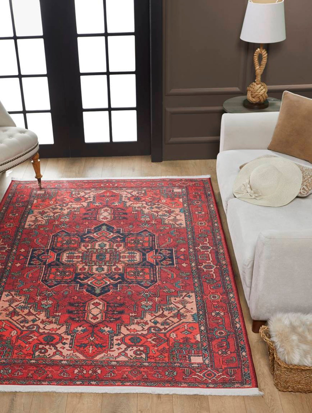 Rug 8x10 Turkish Red Rug 8x10 Oriental Rug 8x10 Large Etsy