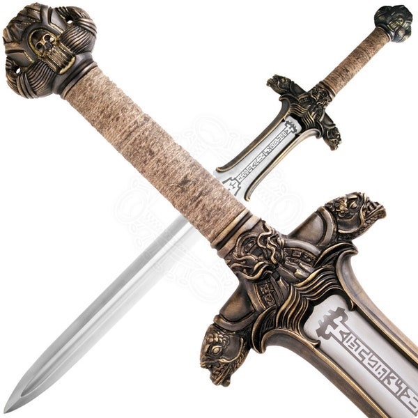 The Atlantean Sword From Conan the Barbarian Cimmerian Warrior Sword Hand-forged with Wall Plaque