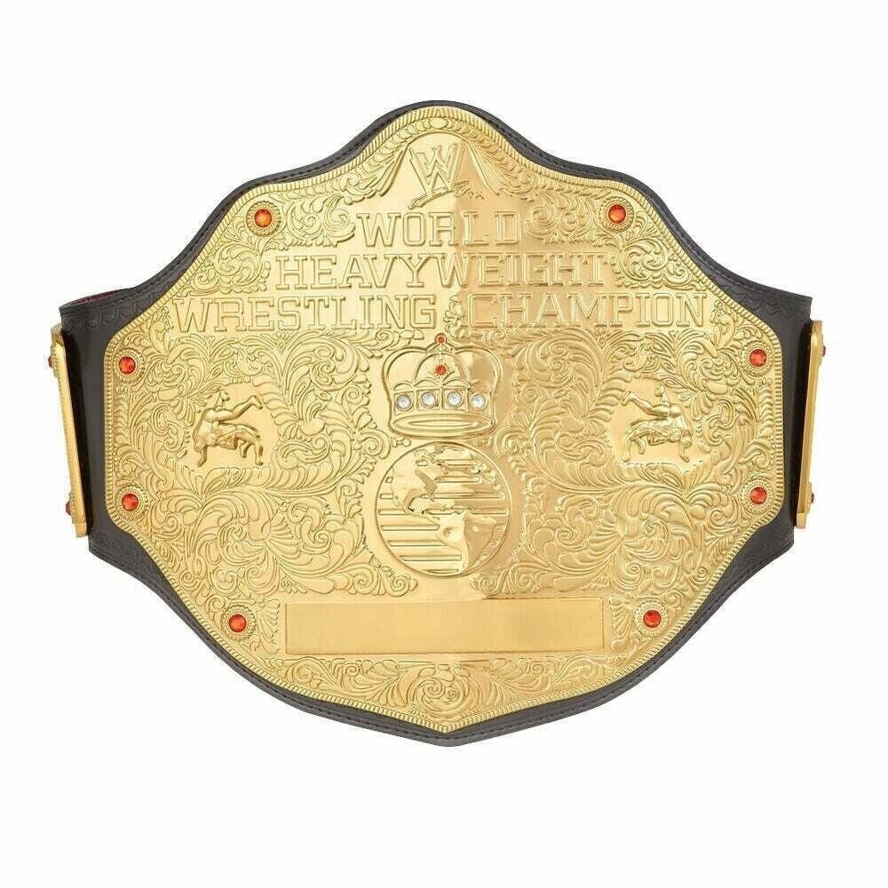 3D BIG GOLD RIC FLAIR HEAVYWEIGHT WRESTLING CHAMPION BELT 24K GOLD PLATED