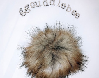 White Oak Luxury XLarge Faux Fur Pom Pom