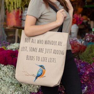 Funny Birding Tote Bag, Birder Life List Gift