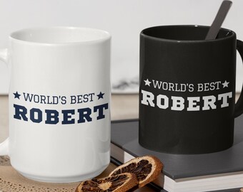 Taza de la mejor calidad del mundo, regalo personalizado con tu nombre, feliz día del padre.