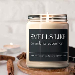 Funny Airbnb Superhost Candle, Airbnb Host Candle, Airbnb Host Gift, Vacation Rental Manager Gift, Airbnb Manager, Nightly Rental