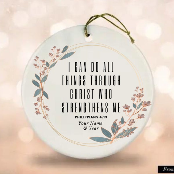 Bible Verse Ornament Etsy