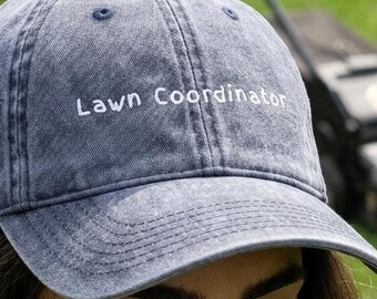Embroidered Lawn Coordinator Cap | Vintage Washed Cotton Yard Hat