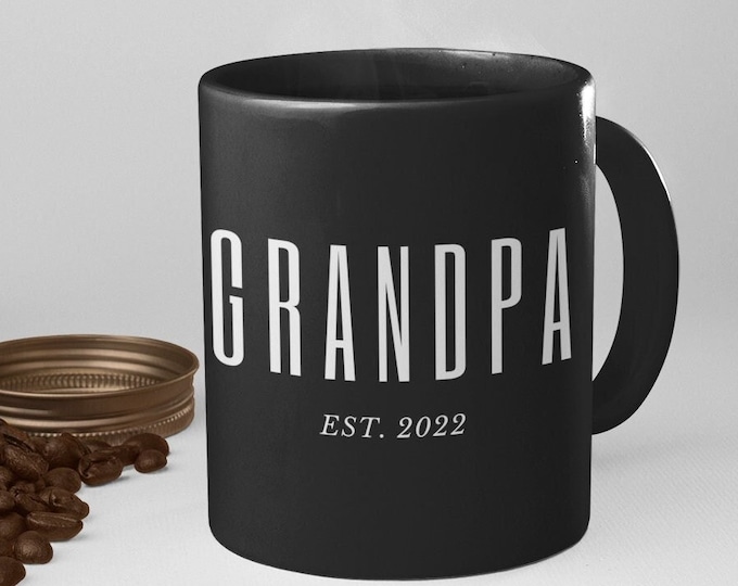 Custom Mug for New Grandpa, First Time Grandpa Gift, Papa Cup, Personalized Gift for Grandpa, Baby Announcement Mug, Custom Papa Gift