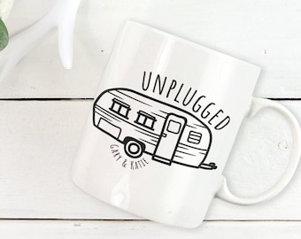 Personalized Camper Mug, Camping Couples Gift