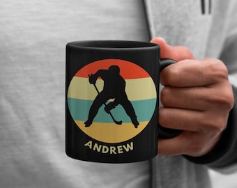 Personalized Hockey Player Mug, Hockey Fan Gift