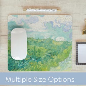 Beautiful Watercolor Mousepad/Desk Mat, Van Gogh Mousepad, Floral Mousepad, Personalized Office Gift, MomBoss Gift, Home Office Gift