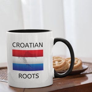 Croatian mug - croatia mug, gift for croatian, croatian roots, croatian coffee mug, croatian gifts