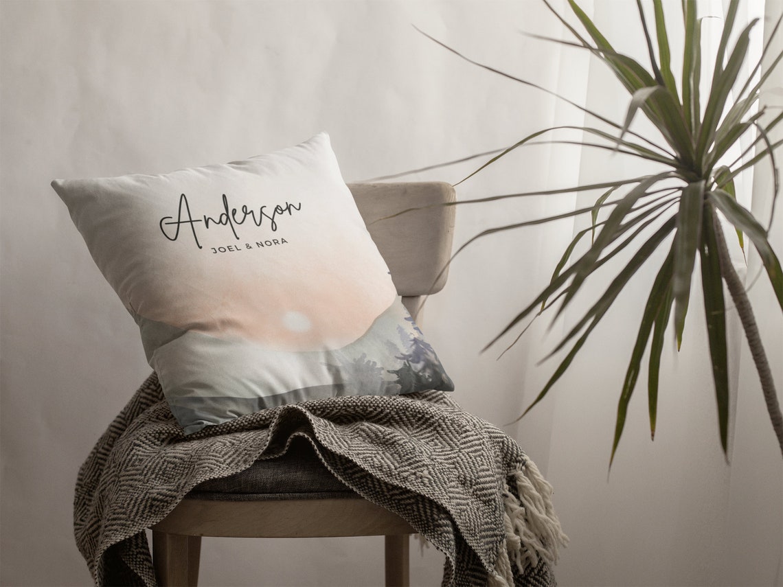 Personalized Family Throw Pillow Family Names Throw Pillow Etsy