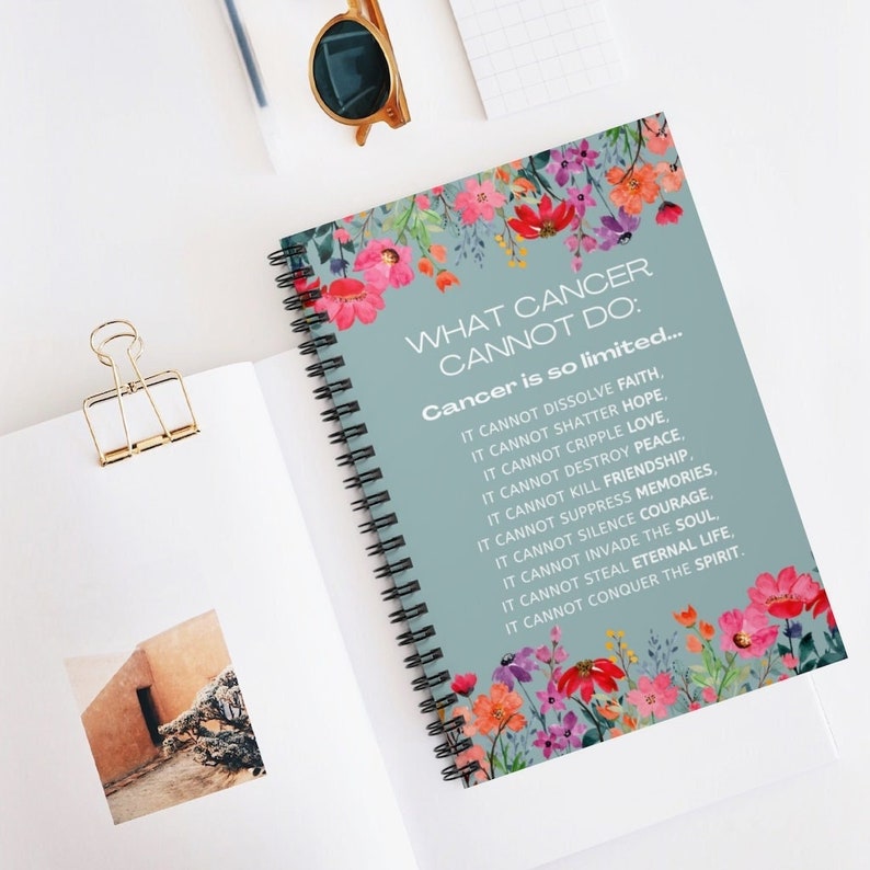 Soft Cover Cancer Notebook Chemo Journal What Cancer Cannot Etsy