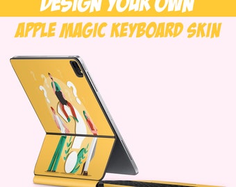 Personalized Magic Keyboard Skin, Make Your Own Custom Design for Apple iPad Keyboard Decal Wrap, Customizable Magic Keyboard Cover 3M Vinyl