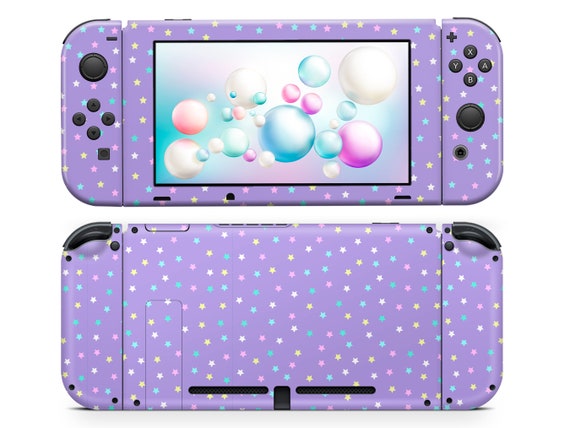 Mignon Starry Sky Nintendo Switch Lite Skin, Purple Sky Star