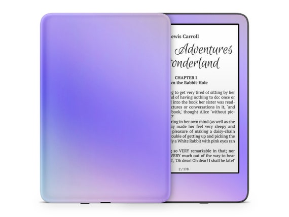 Gradient Lavender Kindle Skin, Blue Purple Teal  Kindle Paperwhite  Ebook Decal Wrap, Custom Color Kindle Oasis Ereader Cover 3M Vinyl 