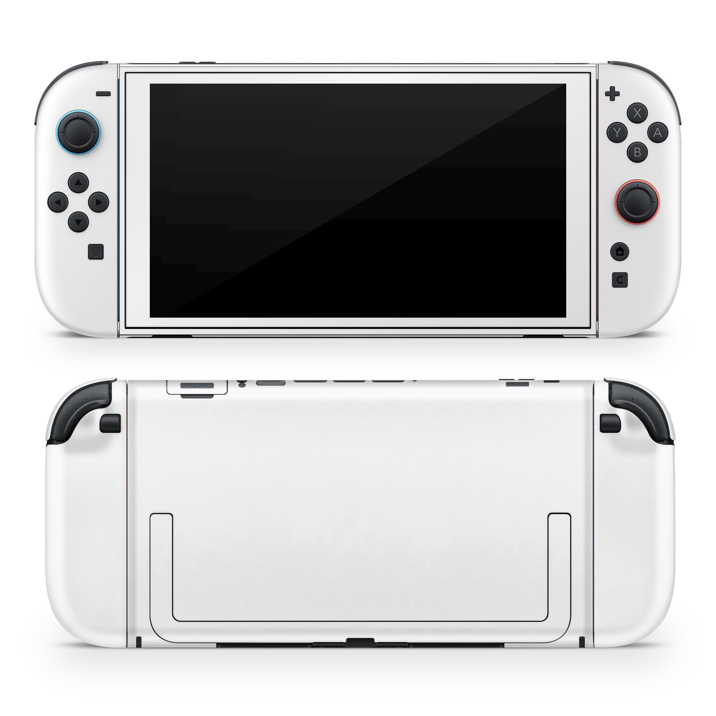 Avalanche White Nintendo Switch 2 Skin: Minimalist 3M Vinyl Decal