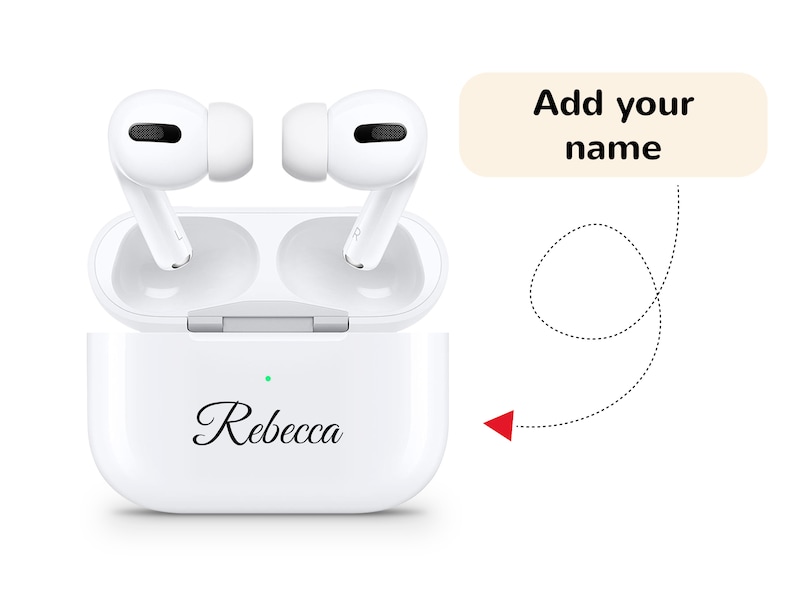 Personalized Airpods Name Decal Custom Airpods Pro & Pro 2 Etsy