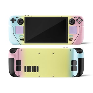 Retro Pastel Steam Deck Skin: 90er Jahre Colorwave Vinyl Aufkleber