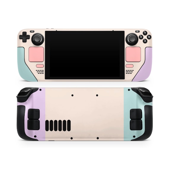 Retro Pastel Steam Deck Skin: 3M Vinyl Decal Wrap for OLED & LCD