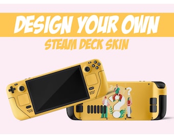 Customizable Steam Deck Skin, Make Your Own Custom Design for SteamDeck OLED Decal Wrap, Personalized Steam Console Skin Sticker, 3M Vinyl