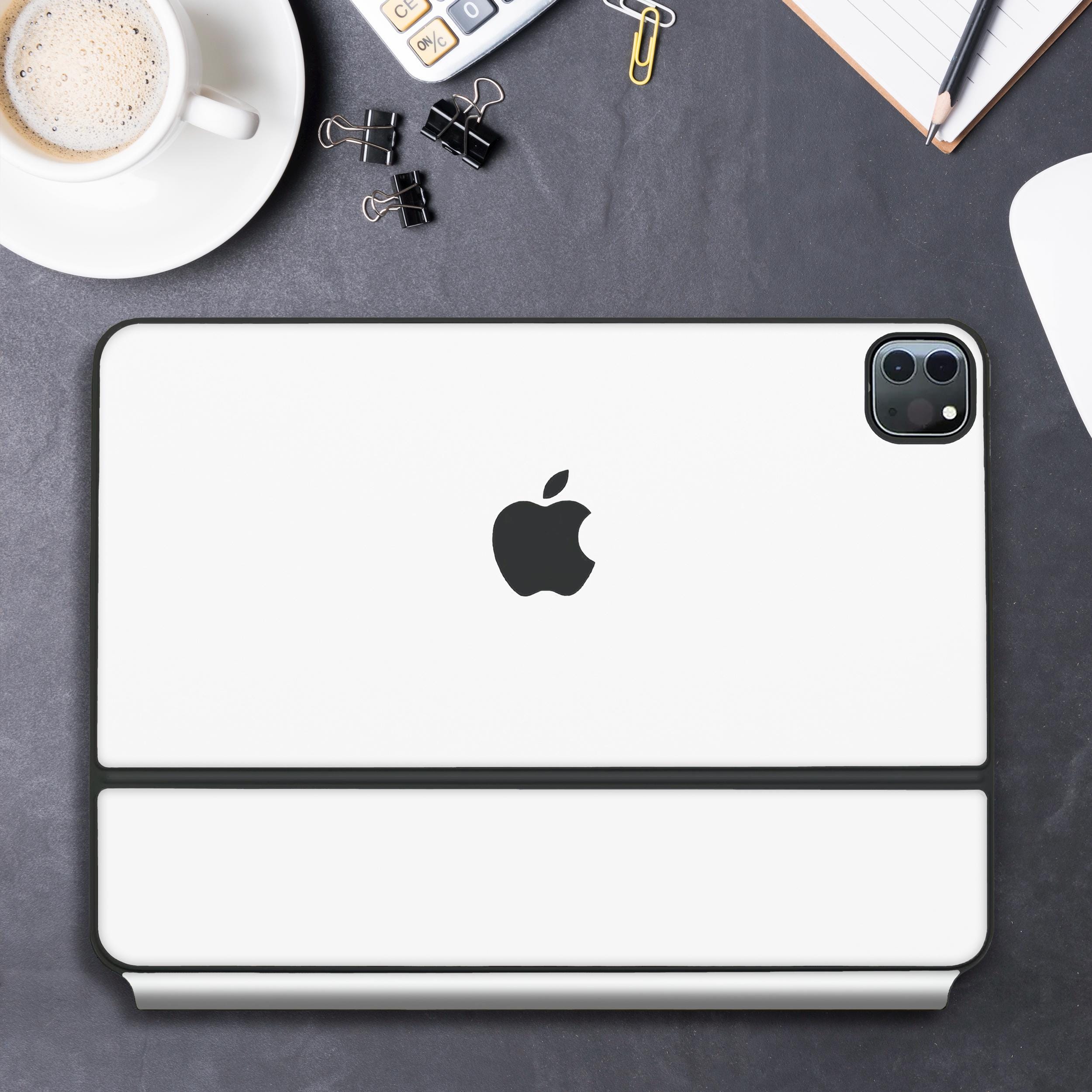 Avalanche White Magic Keyboard Skin: Minimalist Apple iPad Cover