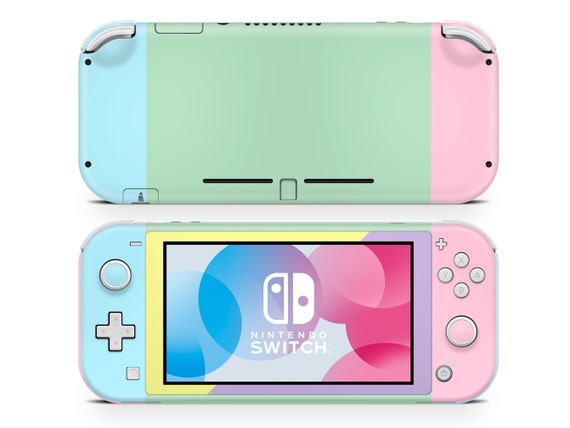 Retro Pastels Nintendo Switch Lite Skin, Vintage 90s 80s Color 