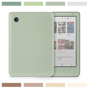 Natural Series Kobo Skin, zachte pastelkleuren, saliegroen, bruine latte, crème design skin voor Kobo eReader stickeromslag, aangepaste Kobo-cover, 3 m vinyl