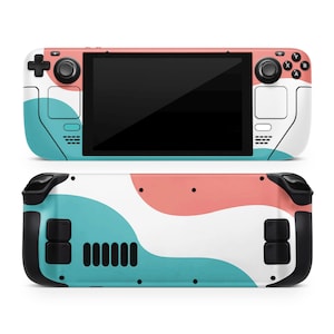 Tide Steam Deck Skin, Colorwave Design Skin for Steam Deck OLED & LCD Gaming Console Decal Wrap, Custom SteamDeck Cover, Premium 3M Vinyl