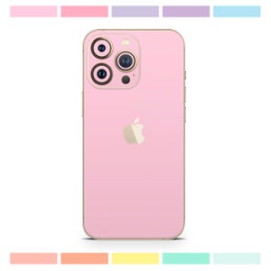 Pastel iPhone Skin: Baby Pink 3M Vinyl Cover