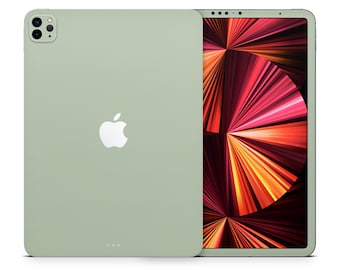 Natural Series iPad Skin, Sage Green, Beige Brown Creme, Pastel Skin for Apple iPad Pro Cover Decal Wrap, Custom iPad Pro Air Mini 3M Vinyl