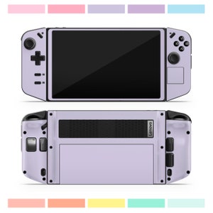 Pastelserie Legion Go Skin, paars lavendelroze geel zachte pastelkleur, effen design skin voor Lenovo Legion Go stickerfolie, 3 m vinyl
