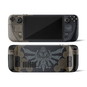 Schwarz Gold Oriental Steam Deck Skin: Limitierte Auflage 3 M Vinyl Aufkleber