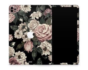 Roses iPad Skin, Natural Aesthetic Flowers Floral Cozy Skin for Apple iPad Decal Wrap, Custom iPad Pro Air Mini Cover Sticker, 3M Vinyl
