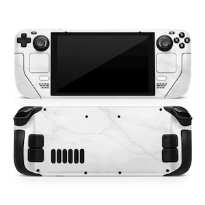White Marble Steam Deck Skin: 3 M Vinyl Aufkleber