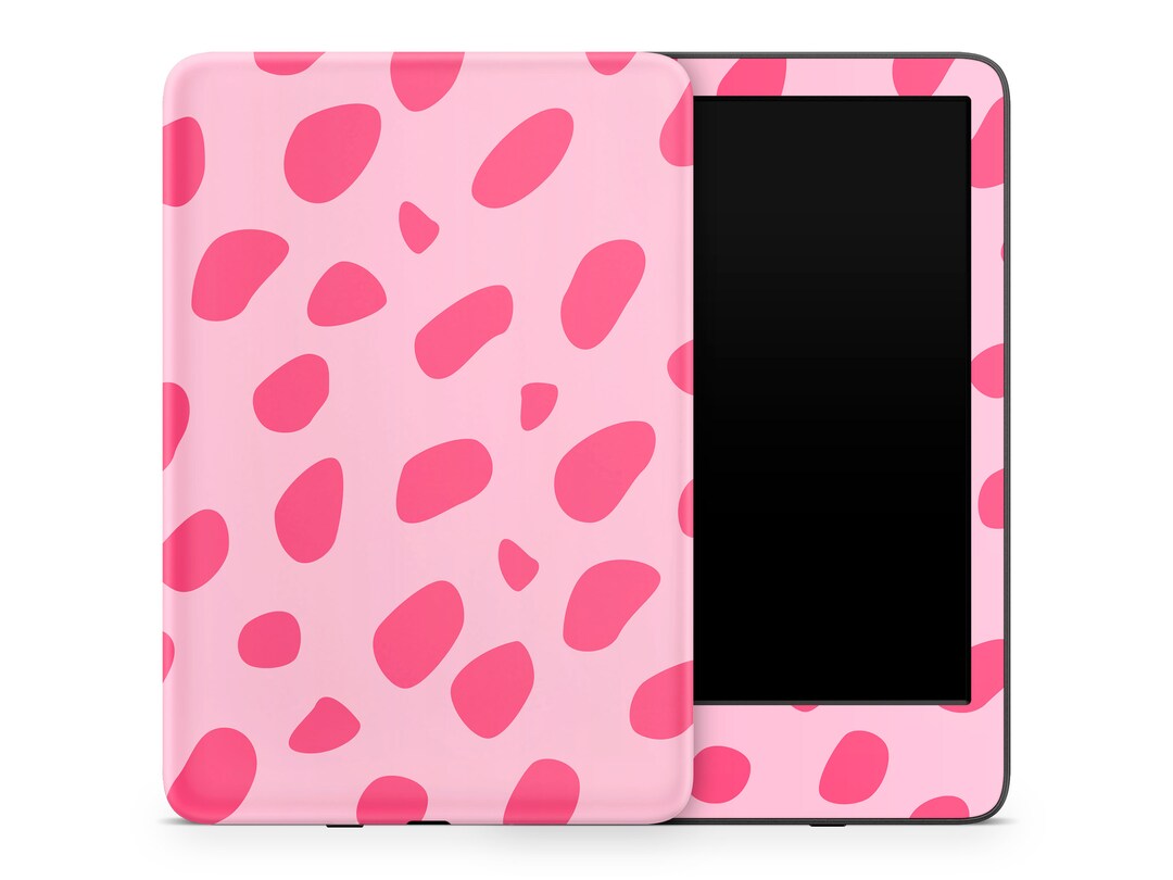 Kindle Skin Pink Leopard, Cute Pastel Pink Stains Decal Wrap for Kindle