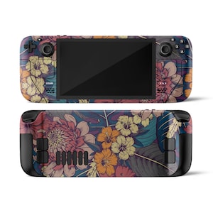 Diseño floral retro de los 90 para Steam Deck: calcomanía de vinilo 3M