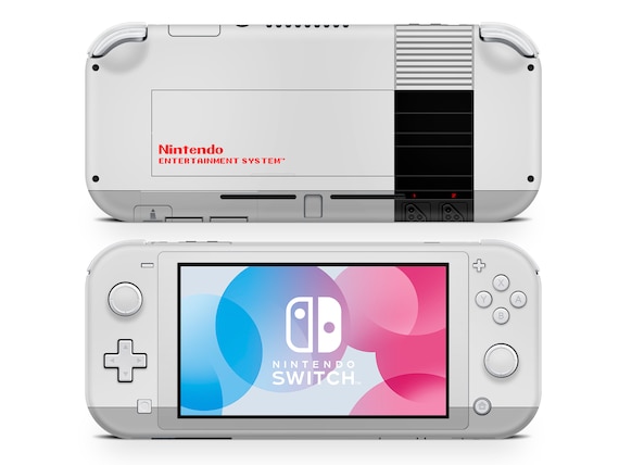 Nintendo Switch Lite Skin Thème de couleur rouge et bleu classique