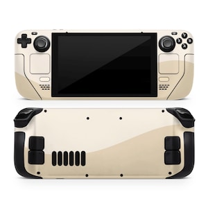 Two Tone Wave Steam Deck Skin: Creme Sand Beige 3 M Vinyl Aufkleber