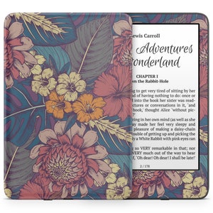 Floral Kindle Skin: Retro Oriental Garden Design, 3M Vinyl Decal