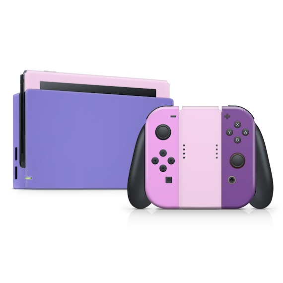 Lavender Nintendo Switch Skin: Pink & Purple Pastel Decal, 3M