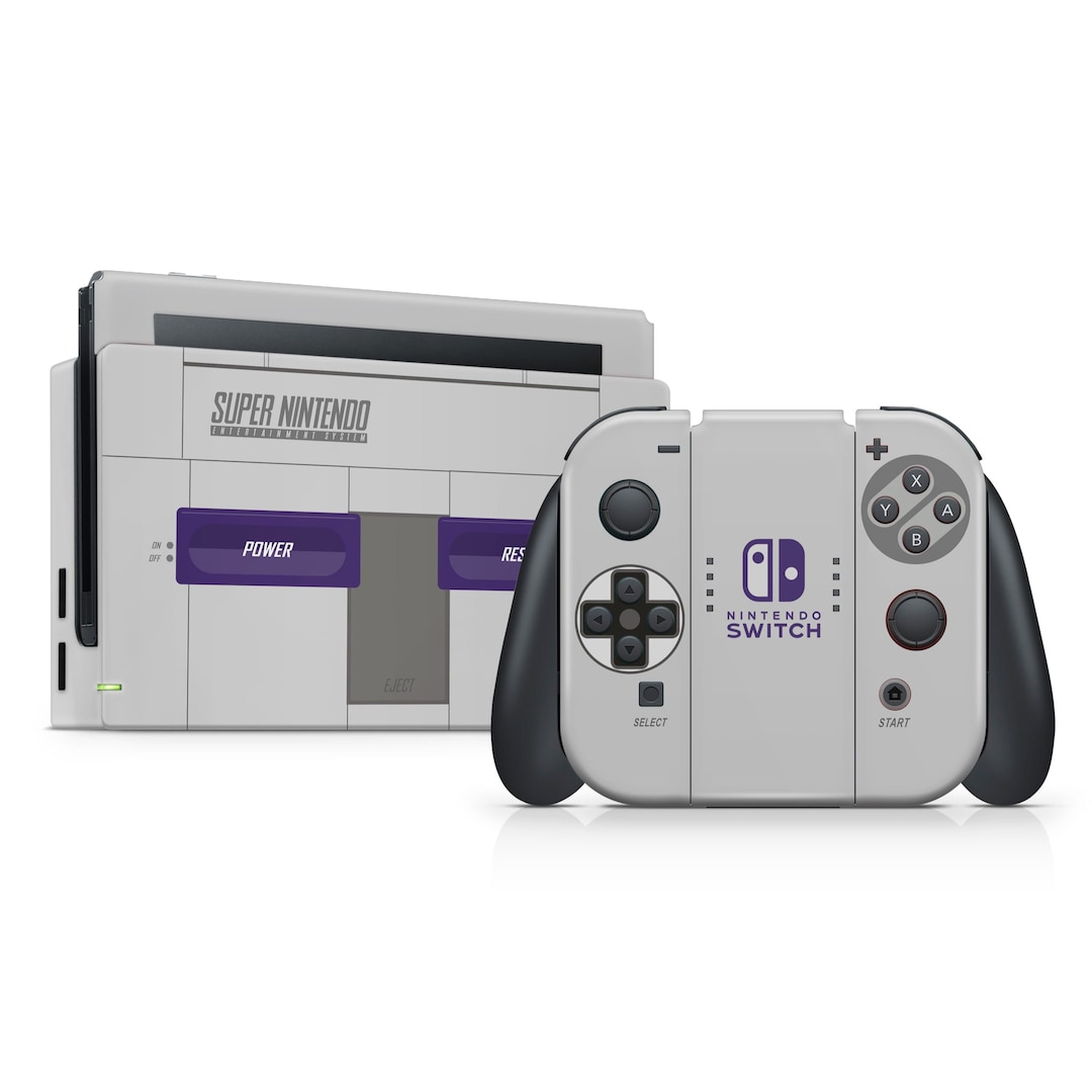 【RR Vintage Shop】プロコン　Nintendo Switch Retro Super Nintendo Switch Skin, SNES Classic Retro Design