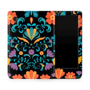 Retro Floral Brodery Kobo Skin, Colorful Aesthetic Flower Pattern for Kobo Libra, Clara, Nia eReader Decal Wrap, Custom Kobo Cover, 3M Vinyl