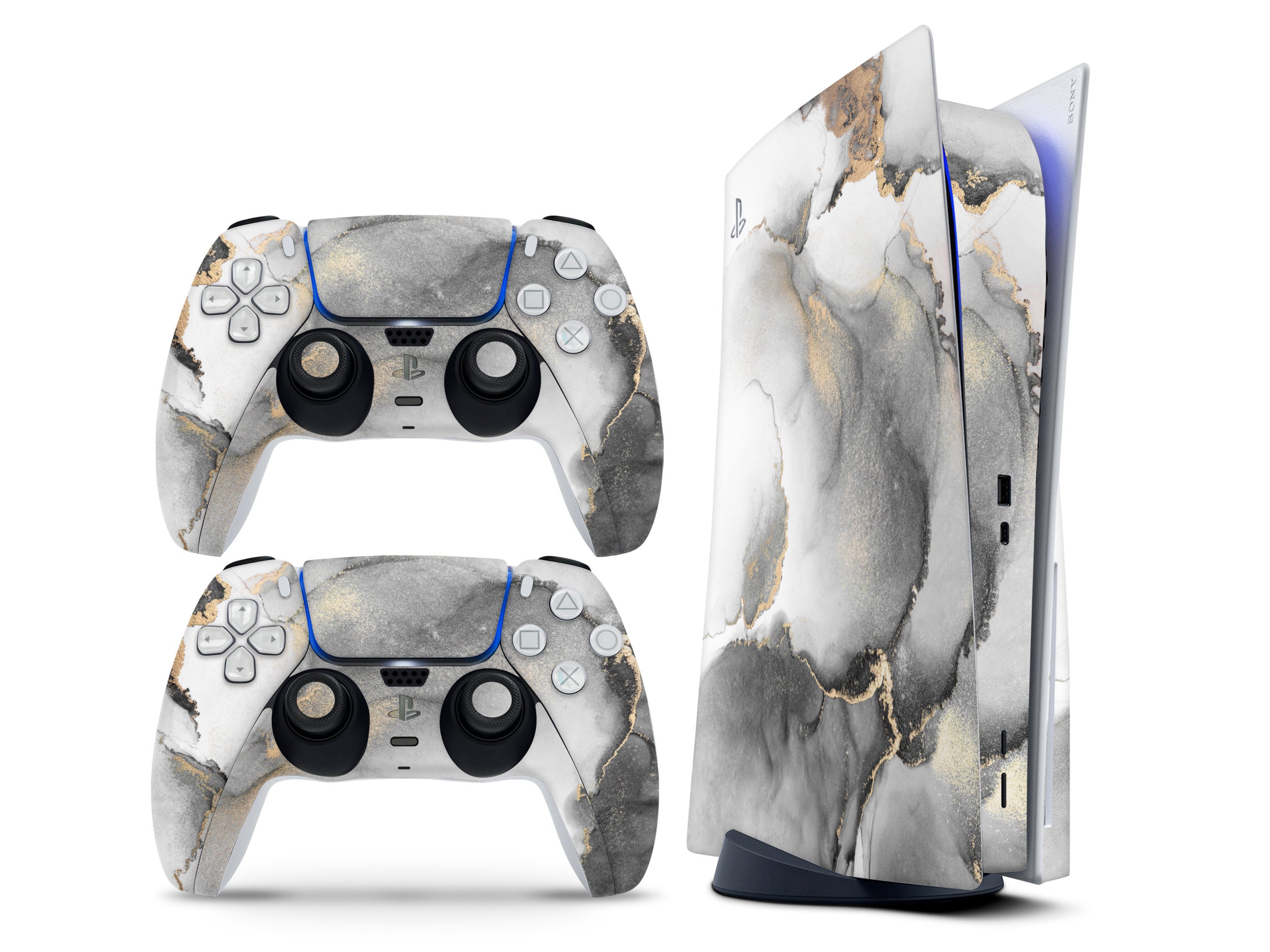 Gold Marble Skin for PS5 Controller & Console Aesthetic Gold -  Finland