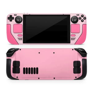 Steam Deck Skin, Pink Shades Benutzerdefinierte Skin für SteamDeck, Aesthetic Steam Deck OLED & Display Konsole Abziehbild, 3 M Vinyl Cover