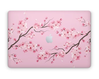 Cherry Blossom MacBook Skin, Aesthetic Japanese Sakura, Pastel Pink, Macbook Pro Laptop Decal Wrap, MacBook Air Vinyl Skin, Computer Wrap