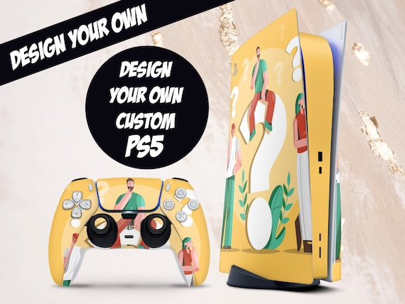  Custom PS5 Standard Skin with Your Picture and Create Your Own  Design,Custom Playstation 5 Skin for Controller and Console : Video Games