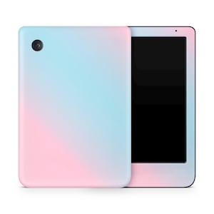 Blue Pink Kobo Skin, Pastel Gradient Vinyl Skin for Kobo Clara, Libra, Nia eReader Decal Wrap, Protective Aesthetic eReader Cover, 3M Vinyl