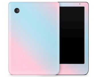 Kobo Skin met pastelgradiënt: blauwroze vinyl stickerfolie voor Clara, Libra en Nia