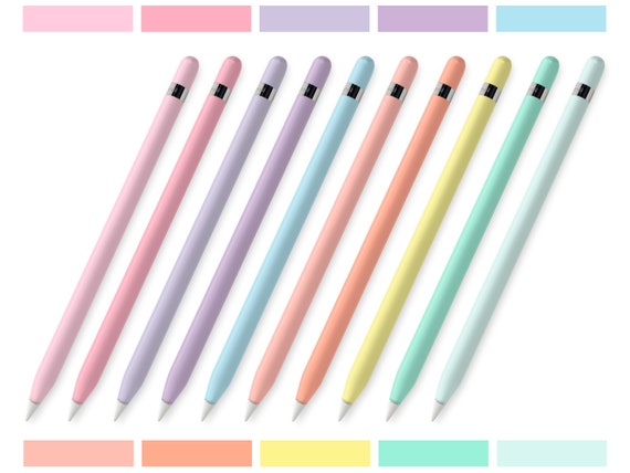 Pastel Apple Pencil Skin: Solid Color Vinyl Decal Wrap, Gen